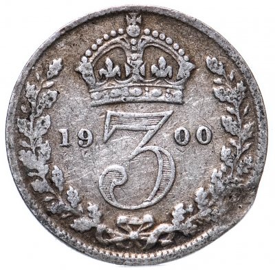 купить Великобритания 3 пенса (pence) 1900