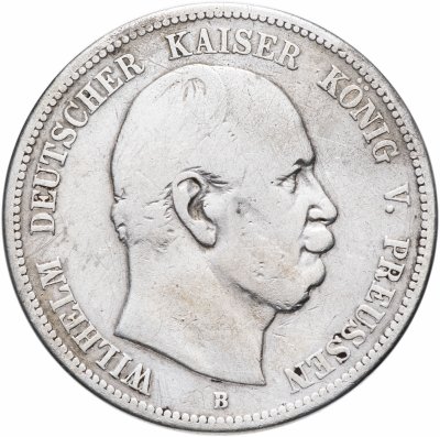 купить Германия (Империя) 5 марок (mark) 1875 B
