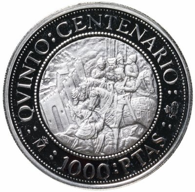 купить Испания 1000 песет (pesetas, ptas) 1989 500 лет открытию Америки