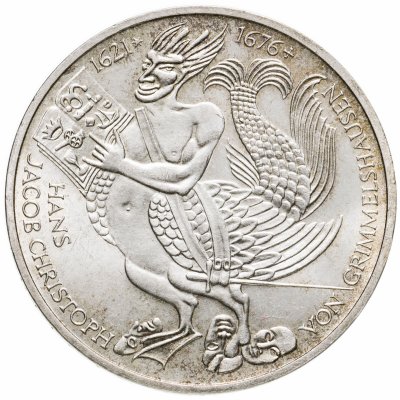 купить Германия 5 марок (deutsche mark) 1976 300 лет со дня смерти Ганса Якоба Кристоффеля фон Гриммельсгаузена