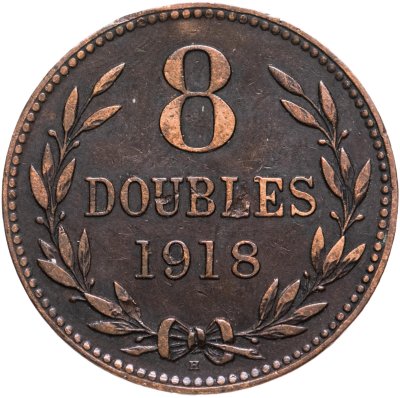 купить Гернси 8 дублей (doubles) 1918