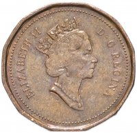 Купить Канада 1 цент (cent) случайный год (1990-1996)