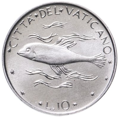 купить Ватикан 10 лир (lire) 1976