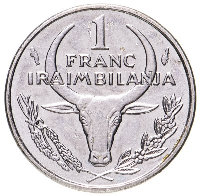 купить Мадагаскар 1 франк (franc) 1987