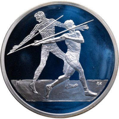 купить Греция 10 евро 2004 Proof "XXVIII летние Олимпийские Игры, Афины 2004 - Метание копья"
