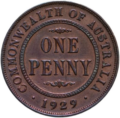 купить Австралия 1 пенни (penny) 1929