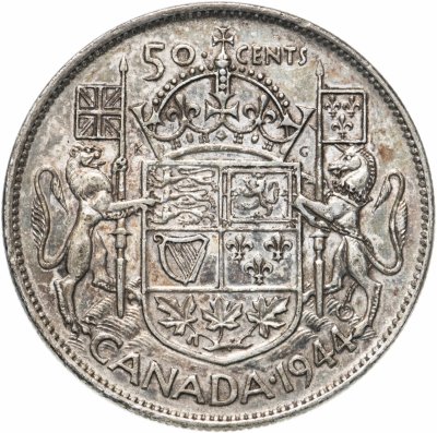 купить Канада 50 центов (cents) 1944