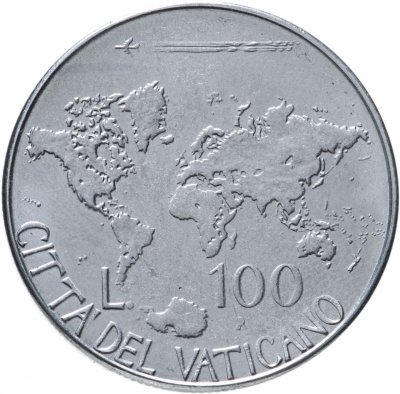 купить Ватикан 100 лир (lire) 1985