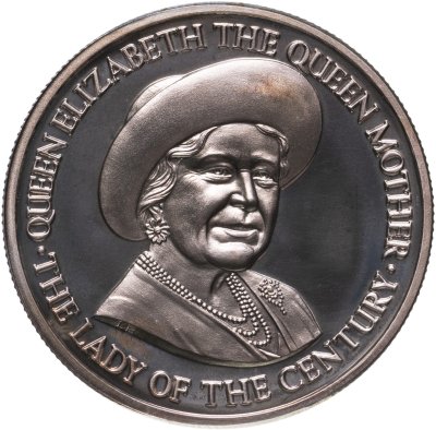 купить Тёркс и Кайкос 20 крон (crown) 1995 "Королева-Мать - Леди века"