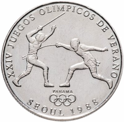 купить Панама 1 бальбоа (balboa) 1988 XXIV летние Олимпийские Игры, Сеул 1988 - Фехтование