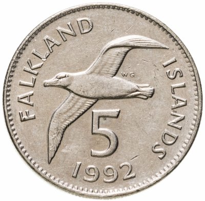 купить Фолклендские острова 5 пенсов (pence) 1992