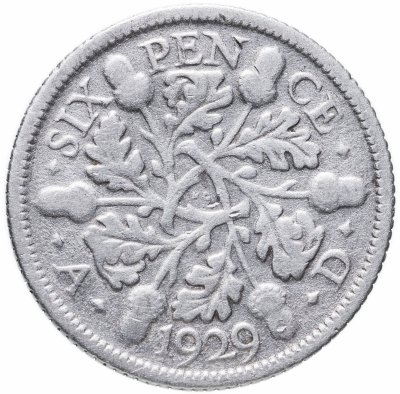 купить Великобритания 6 пенсов (pence) 1929