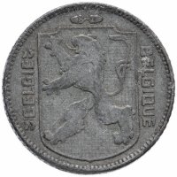 Купить Бельгия 1 франк 1941 -1943, случайная дата Надпись - 'BELGIQUE - BELGIE'