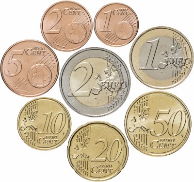 купить Люксембург полный набор монет евро для обращения 2021 (8 штук, UNC)