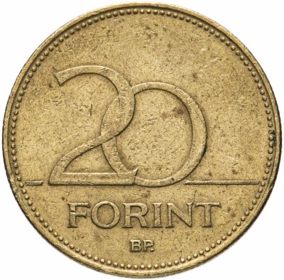 купить Венгрия 20 форинтов (forint) 1992-2011 "MAGYAR KÖZTÁRSASÁG", случайная дата