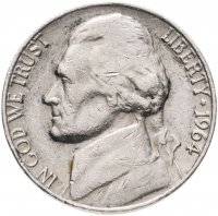 Купить США 5 центов (cents) 1964 без отметки монетного двора - Филадельфия