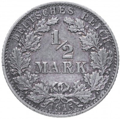 купить Германия (Германская империя) 1/2 рейх марки 1915 J