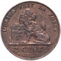 Купить Бельгия 2 сантима (centimes) 1846