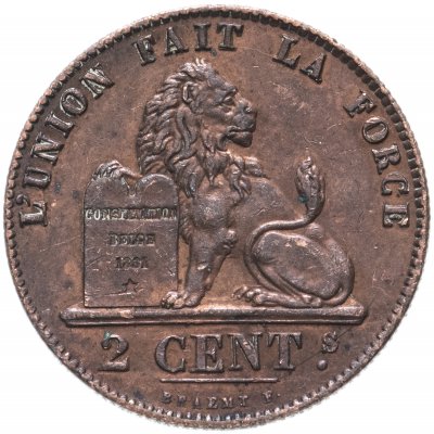купить Бельгия 2 сантима (centimes) 1846