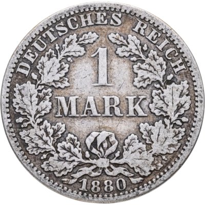 купить Германия 1 марка 1880 Знак монетного двора: "A" - Берлин