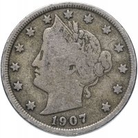 Купить США 5 центов (cents) 1907 Liberty Nickel