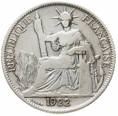 купить Французский Индокитай 20 сантимов (centimes) 1922