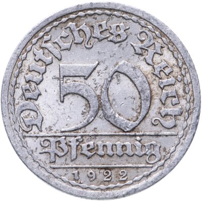 купить Германия (Веймарская республика) 50 пфеннигов 1922