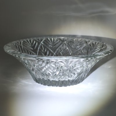 купить Фруктовница (конфетница) с растительным декором, хрусталь, СССР, 1970-1990 гг.