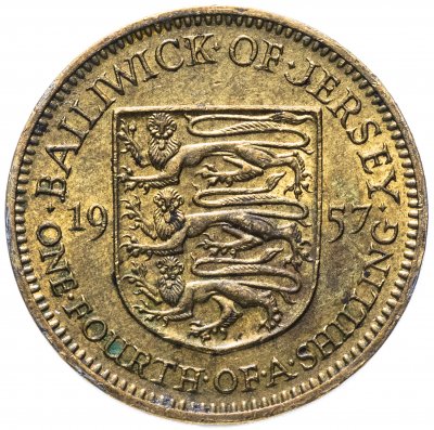 купить Джерси 1/4 шиллинга (shilling) 1957