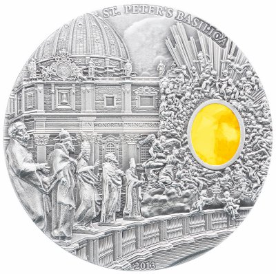 купить Палау 10 долларов 2013 "Минерал арт - Базилика Св Петра", в футляре с сертификатом