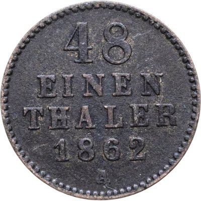 купить Германия, Мекленбург -Шверин 1/48 талера 1862