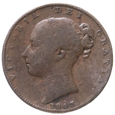 купить Великобритания 1 фартинг 1843