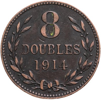 купить Гернси 8 дублей (doubles) 1914
