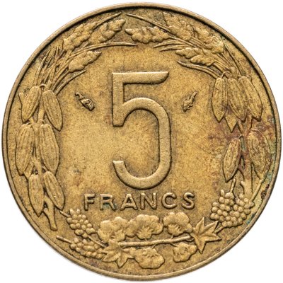 купить Центральная Африка (BEAC) 5 франков (francs) 1978