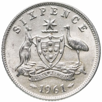 купить Австралия 6 пенсов (pence) 1961
