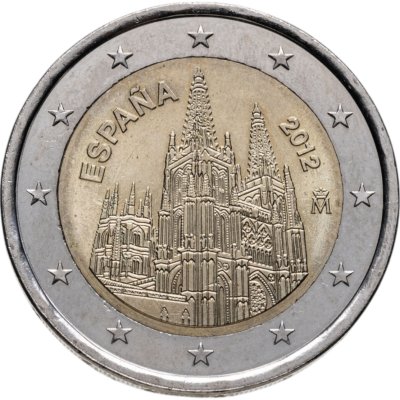 купить Испания 2 евро 2012 "ЮНЕСКО - Кафедральный собор в городе Бургос"