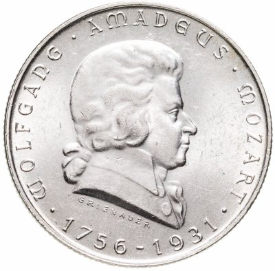 купить Австрия 2 шиллинга (shillings) 1931 175 лет со дня рождения Вольфганга Амадея Моцарта
