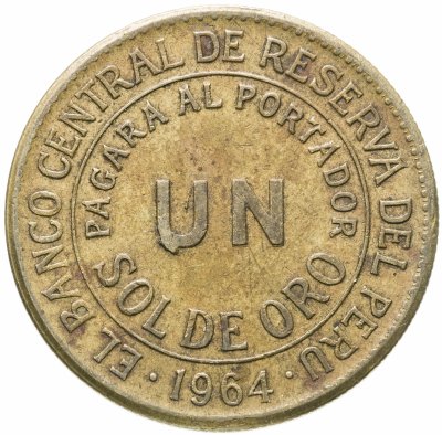 купить Перу 1 соль (sol) 1964 UN