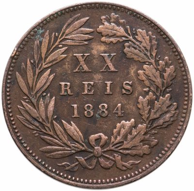 купить Португалия 20 рейс 1884
