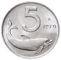 купить 5 лир 1979 Италия