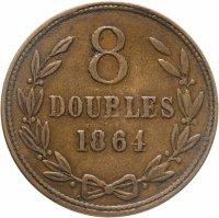 купить Гернси 8 дублей 1864