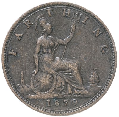 купить Великобритания 1 фартинг (farthing) 1879