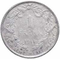 Купить Бельгия 1 франк 1911
