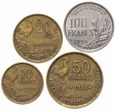купить Франция набор монет 1950-1959 (4 штуки)