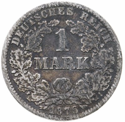 купить Германия 1 марка 1876 G знак монетного двора: "G" - Карлсруэ