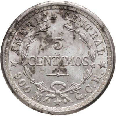купить Коста-Рика 5 сентимо (centimos) 1914