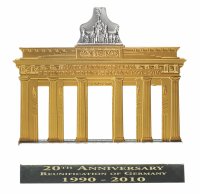 Купить Науру 25 долларов 2010 "20 лет воссоединения Германии", в футляре, с сертификатом