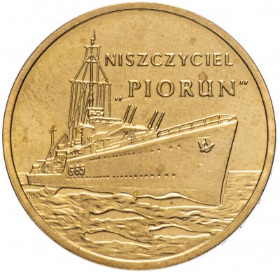 купить Польша 2 злотых (zlote) 2012 "Польские суда - Эсминец "Перун"