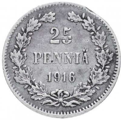 купить 25 пенни 1916 S, монета для Финляндии.