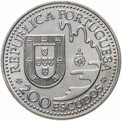 купить Португалия 200 эскудо (escudos) 1993 "450 лет с момента первой высадки в Японии на острове Танегасима"
